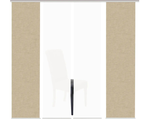 Panneau japonais avec structure en toile devant une chaise