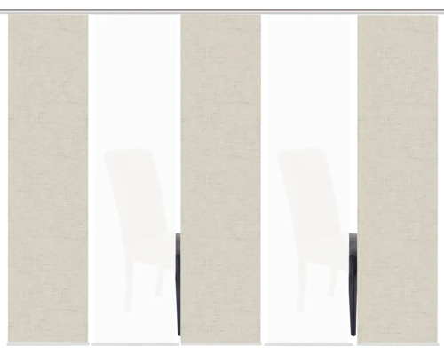 Panneau coulissant en tissu au design épuré