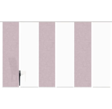 Dekorative Schiebegardine mit textilem Charakter für Fenster