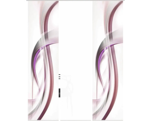 Porte coulissante avec motif abstrait