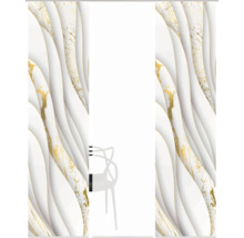 Motif de papier peint avec des lignes ondulées et un effet marbré