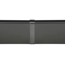 Dachrinne aus Metall mit Halterung