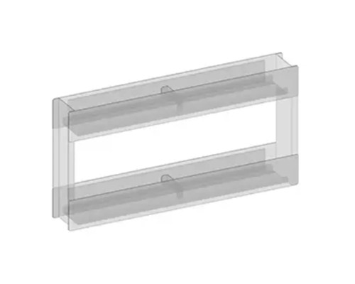 Kunststoff-Regalträger zur Wandmontage