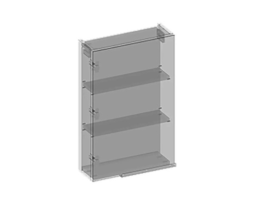 Armoire murale avec trois étagères pour salle de bain