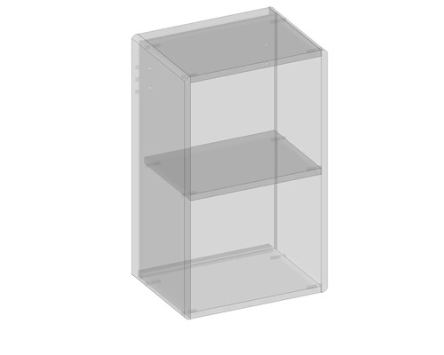 Wandschrank mit zwei Ablageflächen zur Aufbewahrung