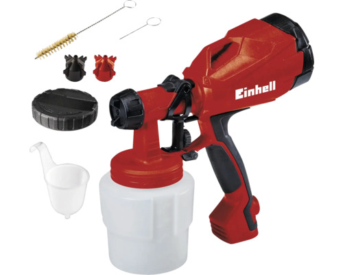 Einhell Farbsprühsystem mit Reinigungsbürsten, Düsen und Einfülltrichter