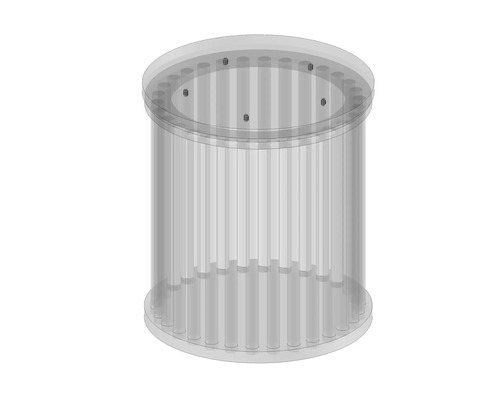 Zylindrische Trommel mit Stäben