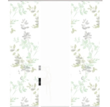 Armoire à portes coulissantes avec motif de feuilles