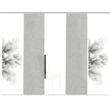 Panneau coulissant avec motif floral pour la décoration de fenêtre