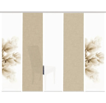 Panneau coulissant avec motif floral