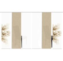 Panneau japonais avec motif floral et texture