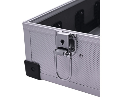 Vue détaillée d''une mallette à outils avec fermeture