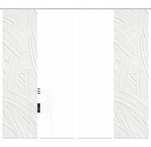 Panneau coulissant avec motif floral