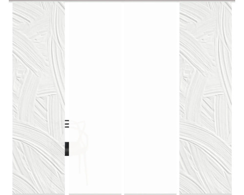 Panneau coulissant avec motif floral