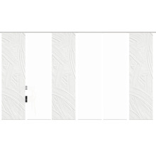 Panneaux muraux abstraits avec motif de coups de pinceau