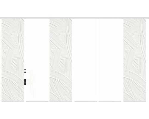 Panneaux muraux abstraits avec motif de coups de pinceau