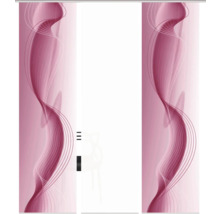 Panneau coulissant avec motif abstrait pour la décoration de fenêtres