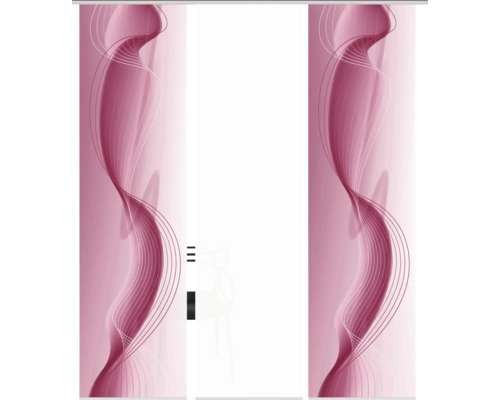 Panneau coulissant avec motif abstrait pour la décoration de fenêtres