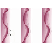 Panneau coulissant avec motif abstrait pour la décoration de fenêtre