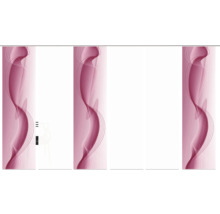 Roll-up avec motif ondulé abstrait