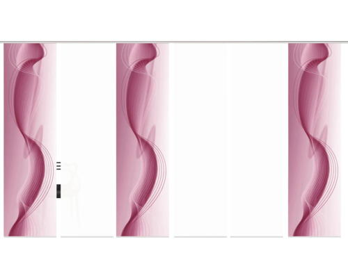 Roll-up avec motif ondulé abstrait