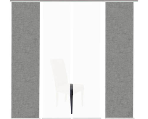 Panneaux japonais avec structure de toile dans le salon