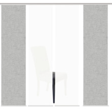 Panneau japonais avec texture de tissu devant une chaise