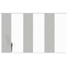 Panneau coulissant en tissu avec structure en lin