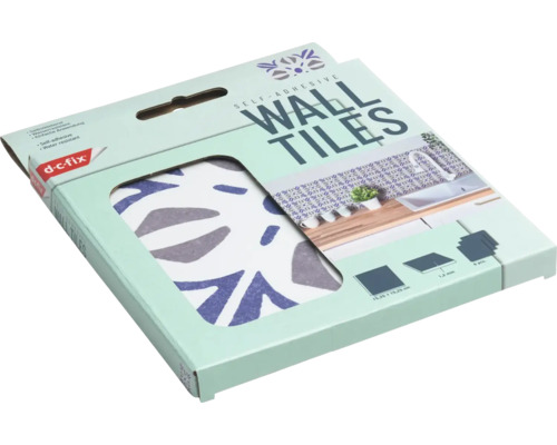 Emballage de carreaux muraux autocollants d-c-fix avec motif de feuilles