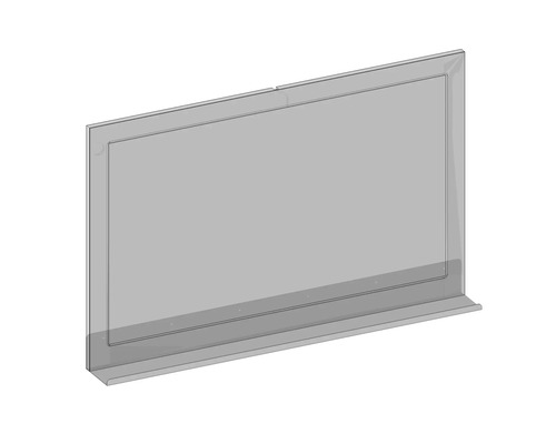 Paroi de douche en verre avec support