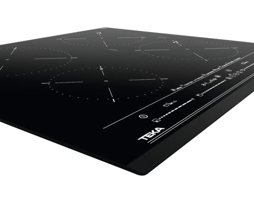 Plaque à induction Teka noire avec quatre zones de cuisson