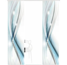 Film de protection visuelle avec motif ondulé abstrait pour fenêtre