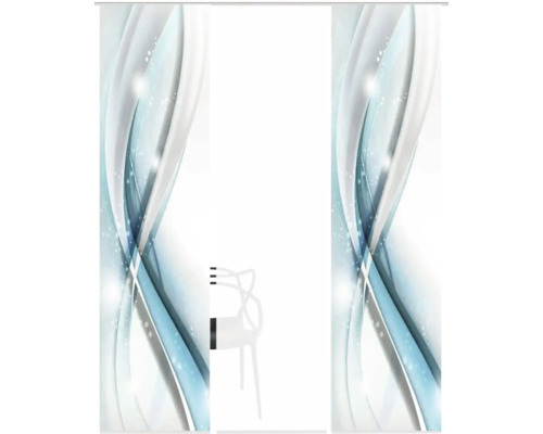 Film de protection visuelle avec motif ondulé abstrait pour fenêtre