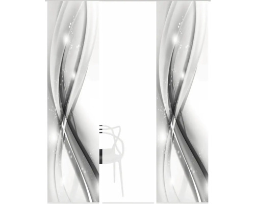 Panneau décoratif avec motif abstrait et chaise