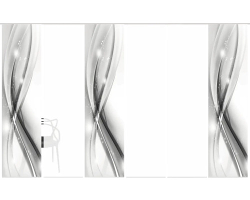 Papier peint à motifs avec motif abstrait et chaise