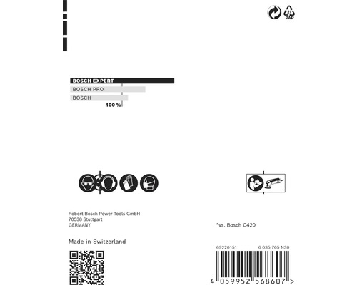 Informationen zu Bosch Expert, Bosch Pro und Bosch Produkten sowie Sicherheitshinweise und Recyclinghinweise.