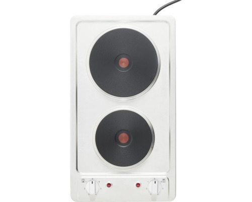 Plaque de cuisson double avec deux zones de cuisson