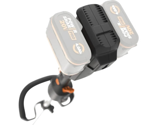 Adaptateur pour outil de jardin pour accueillir deux batteries