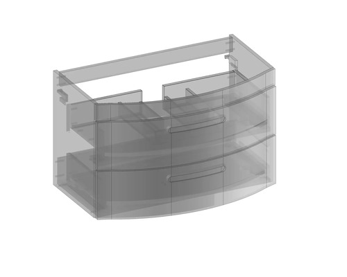 Meuble sous-vasque avec trois tiroirs