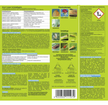 Informationen zu Lizetan AZ Schädlingsfrei und Curamat Rosen Pilzfrei mit Anwendungsbereichen und Schadorganismen