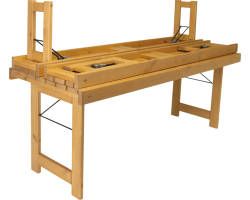 Holztisch mit klappbaren Beinen