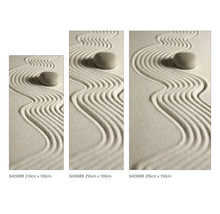 Panneau mural de douche mySpotti Shower Zen pierres sable 255 x 150 cm SH-255150-1395-HB