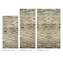 Duschrückwand mySpotti Shower Rustical Bricks Bruchsteinwand Mauerstein Verblender 255 x 150 cm SH-255150-1293-HB