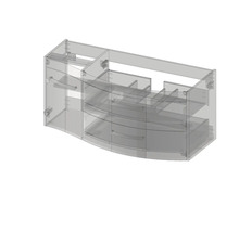 Waschbeckenunterschrank mit Schubladen und Tür
