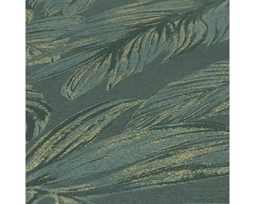 Gros plan d''un papier peint texturé avec motif végétal