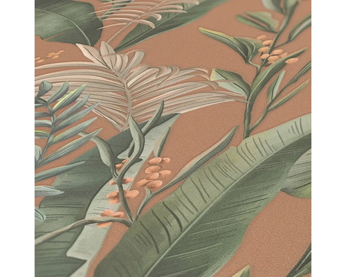 Papier peint avec motifs de plantes tropicales