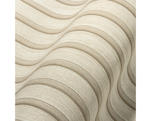 Nahaufnahme einer strukturierten Tapete mit Wellenmuster