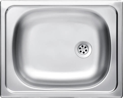 Évier en acier inoxydable avec drain