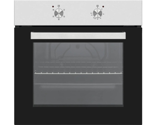Einbaubackofen mit Bedienknöpfen und Glastür