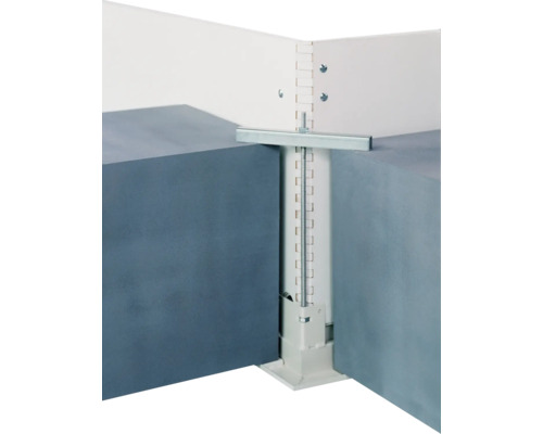 Detailansicht eines Montagesets zur Installation einer Arbeitsplatte